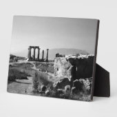 ヴィンテージギリシャ古代コリントアポロ寺院 フォトプラーク (側面)