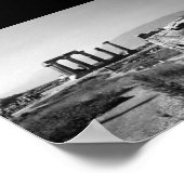 ヴィンテージギリシャ古代コリントアポロ寺院 ポスター (角)