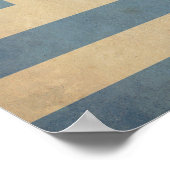 ヴィンテージギリシャ国旗 ポスター (角)