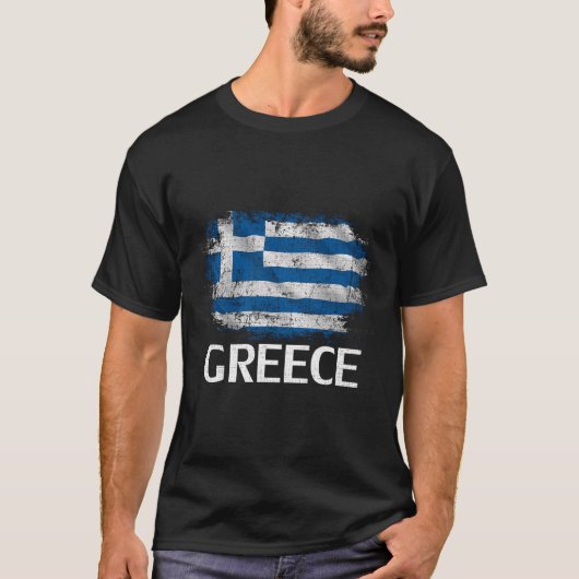 ヴィンテージギリシャ国旗 Tシャツ (正面)