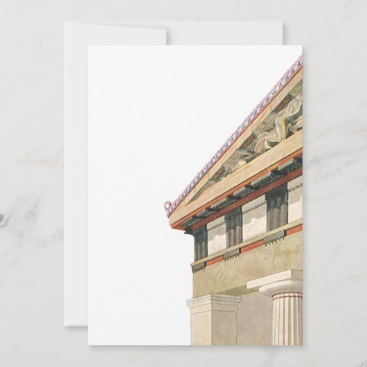 ヴィンテージギリシャ建築、アテナ寺院 (正面)