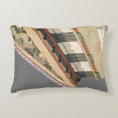 ヴィンテージギリシャ建築、アテナ寺院 アクセントクッション (正面)