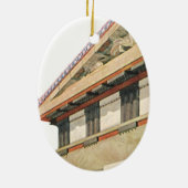 ヴィンテージギリシャ建築、アテナ寺院 セラミックオーナメント (裏面)