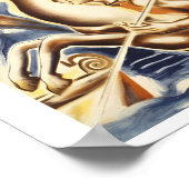 ヴィンテージギリシャ旅行クラシックポスター ポスター (角)