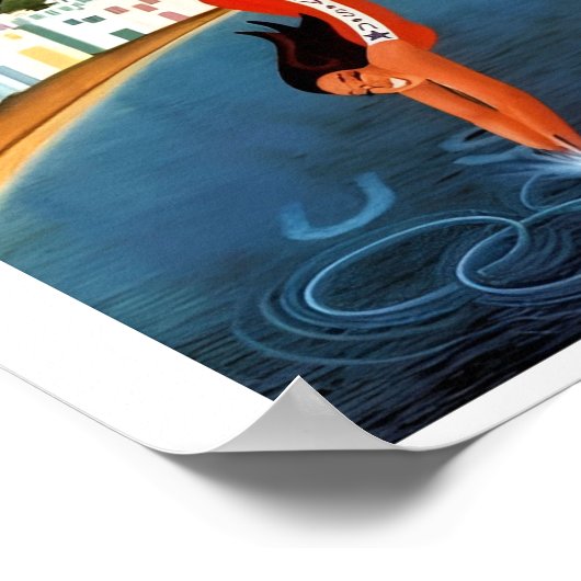 ヴィンテージギリシャ旅行ポスター ポスター (角)