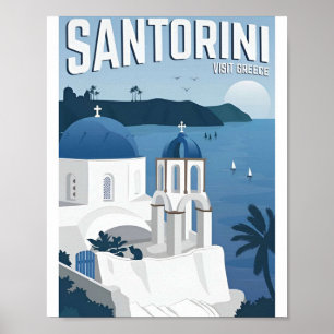 ヴィンテージギリシャ旅行レトロポスター ポスター