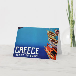 ヴィンテージギリシャ旅行 – コルフ島 カード