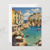 ヴィンテージギリシャ旅行 – コルフ島 シーズンポストカード (正面/裏面)