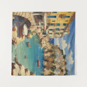 ヴィンテージギリシャ旅行 – コルフ島 タペストリー (正面(横))