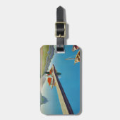 ヴィンテージギリシャ旅行 – コルフ島 ラゲッジタグ (正面縦)