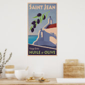 ヴィンテージギリシャ油旅行ポスター ポスター (キッチン)