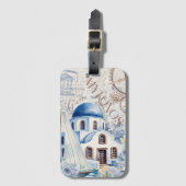 ヴィンテージギリシャ荷物タグ ラゲッジタグ (正面縦)