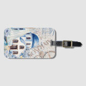 ヴィンテージギリシャ荷物タグ ラゲッジタグ (正面横)