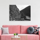 ヴィンテージギリシャ・アテネミケーネ王室のス階段 キャンバスプリント (インサイチュ (リビング))