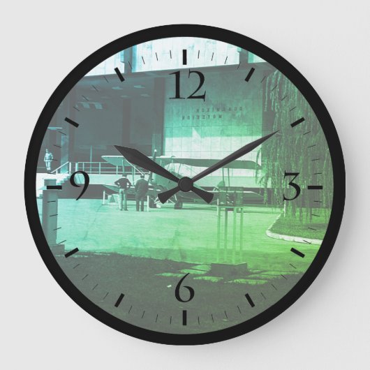 ヴィンテージギリシャ・アテネ陸軍博物館時計 ラージ壁時計 (正面)