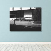 ヴィンテージギリシャ・アテネ陸軍博物館 キャンバスプリント (インサイチュ (ウッドフロア))