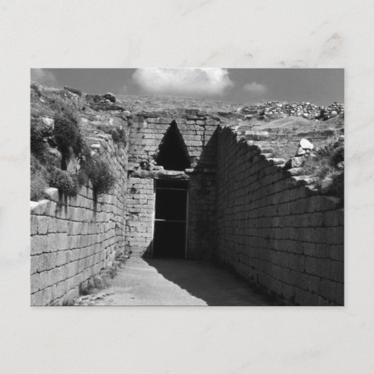 ヴィンテージギリシャ・アテネ・ミケーネ・アガメムノン墓 ポストカード (正面)