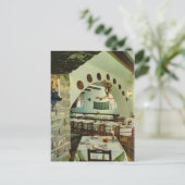 ヴィンテージギリシャ、ギリシャのタヴェルナの中 ポストカード (スタンド正面)