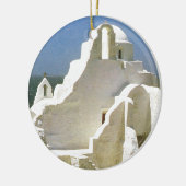 ヴィンテージギリシャ、Myconosのギリシャ正教会 セラミックオーナメント (左)