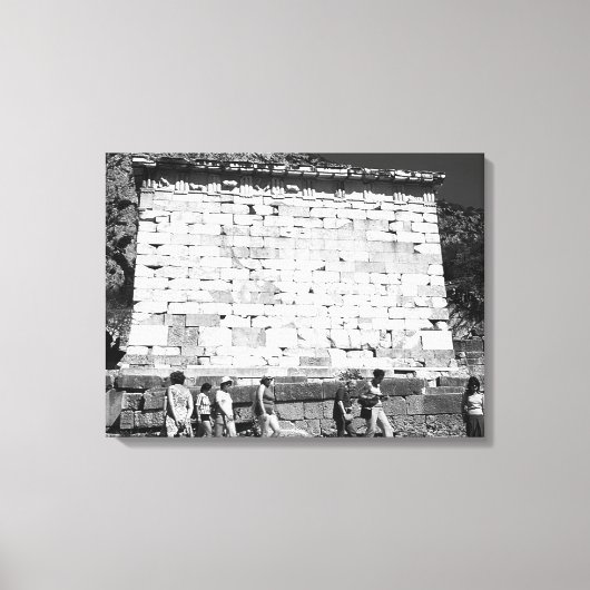 ヴィンテージギリシャDelphiアテネ国庫 キャンバスプリント (正面)