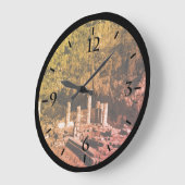 ヴィンテージギリシャDelphiアポロテンプルウォッチ ラージ壁時計 (傾斜)