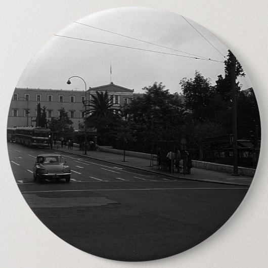 ヴィンテージギリシャDelphiオールドパレスアテネ1970 缶バッジ (正面)