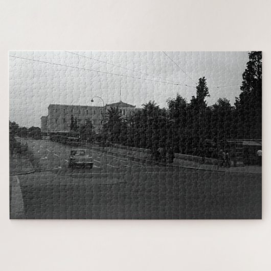 ヴィンテージギリシャDelphiオールドパレスアテネ ジグソーパズル (横)