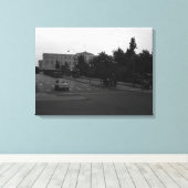 ヴィンテージギリシャDelphiオールドパレス キャンバスプリント (インサイチュ (ウッドフロア))