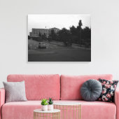 ヴィンテージギリシャDelphiオールドパレス キャンバスプリント (インサイチュ (リビング))