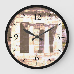 ヴィンテージギリシャDelphi Athenian Treasury Watch ラージ壁時計