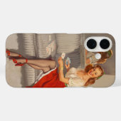 ヴィンテージギルエルブグレンカードプレーヤーレトロピンアップガール Case-Mate iPhoneケース (裏面 (横))