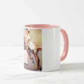 ヴィンテージギルエルブグレンレトロナースピンアップガール マグカップ (正面右)