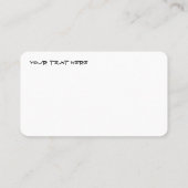 ヴィンテージギルエルブグレンレトロナースピンアップガール 名刺 (裏面)