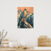 ヴィンテージギルファルコンイラストレーション ポスター (キッチン)