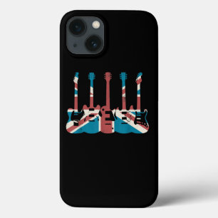 ヴィンテージギ素晴らしタイギリスフラグ – ギタープレーヤー iPhone 13ケース