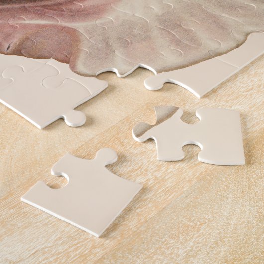 ヴィンテージクィーンコンチシーシェルシェル，海洋動物 ジグソーパズル (側面)