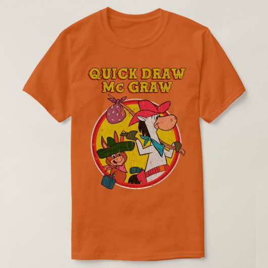 ヴィンテージクイックドローMcGraw Tシャツ (デザイン正面)