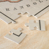 ヴィンテージクインシーMAの地図(1907) ジグソーパズル (側面)