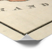 ヴィンテージクインシーMAの地図(1907) ポスター (角)