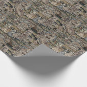 ヴィンテージクイーンエスサータペストリー刺繍紫 ラッピングペーパー (角)