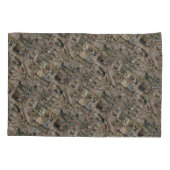 ヴィンテージクイーンエスサータペストリー刺繍紫 枕カバー (裏面-左)