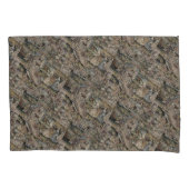 ヴィンテージクイーンエスサータペストリー刺繍紫 枕カバー (正面左)