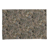 ヴィンテージクイーンエスサータペストリー刺繍紫 枕カバー (正面右)