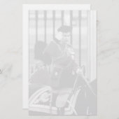 ヴィンテージクイーンエリザベスIIバッキンガムパレス1970 便箋 (正面/裏面)