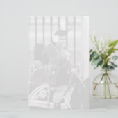 ヴィンテージクイーンエリザベスIIバッキンガムパレス1970 便箋 (スタンド正面)