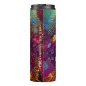 ヴィンテージクイーンエリザベスIIブルーレッドトリビュート タンブラー (裏面)