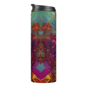 ヴィンテージクイーンエリザベスIIブルーレッドトリビュート タンブラー (回転右)