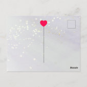 ヴィンテージクイーンオブハートバレンタインホリデーハガキ ポストカード (裏面)