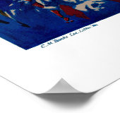 ヴィンテージクイーンズタウンニュージーランドトラベル ポスター (角)