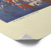 ヴィンテージクイーンズタウンニュージーランドトラベル ポスター (角)